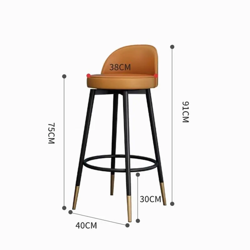 Рисунок 6 - Наружные золотые барные стулья