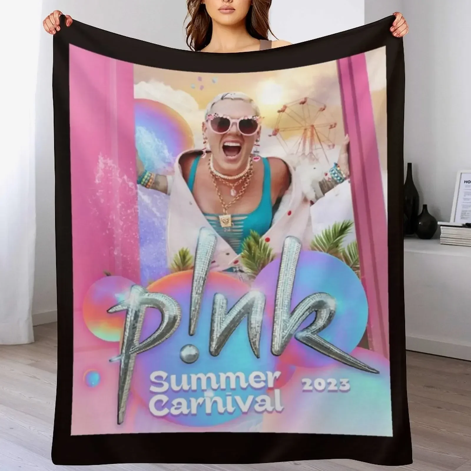 2023 розовое летнее туристическое одеяло плюшевое рождественское украшение