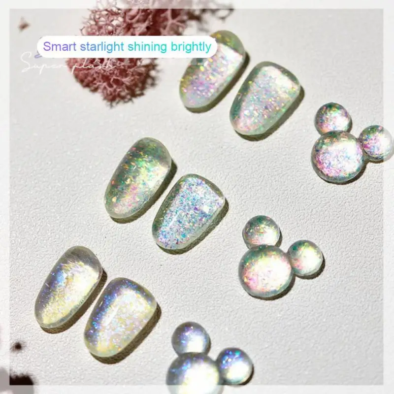 ELECOOL звездное небо Аврора гель для ногтей синие розовые зеркальные лаки дизайн с