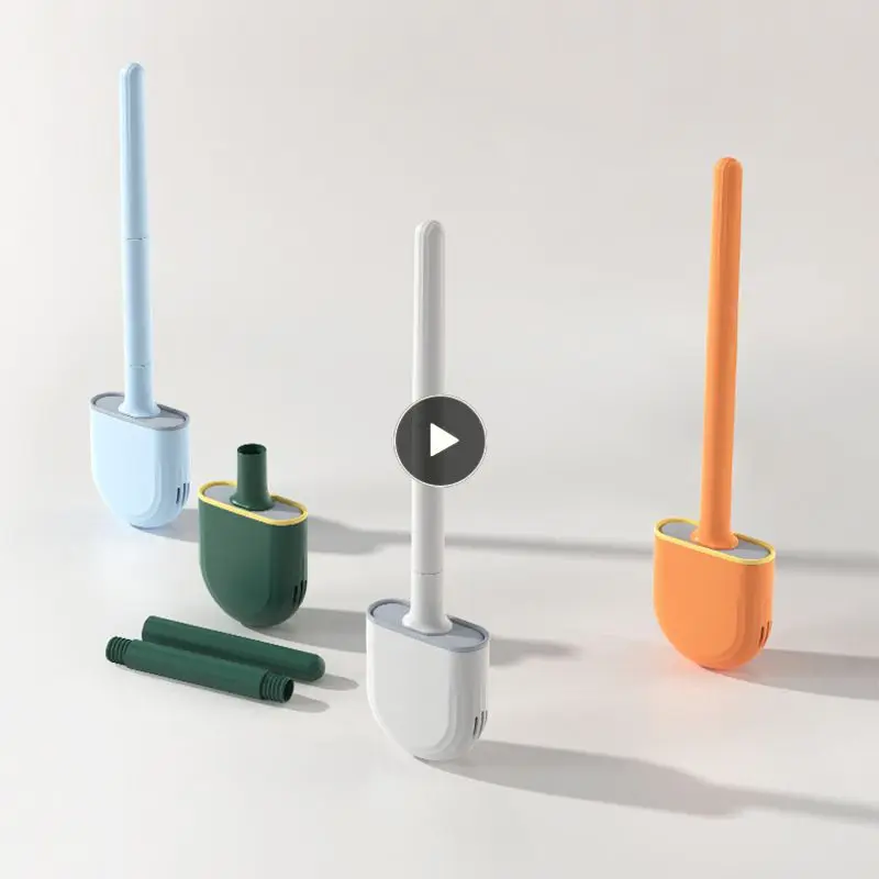 

Настенный унитаз, гибкая мягкая щетка, съемная ручка, чистящая щетка, аксессуары для ванной комнаты