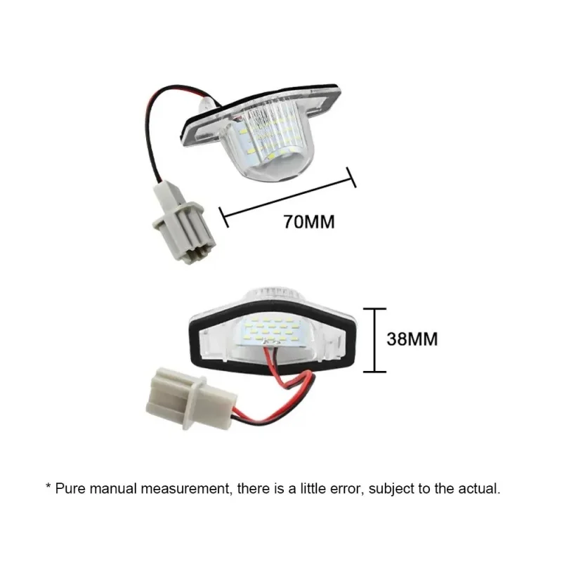 Фото Светодиодный абажур для подсветки номерного знака для Honda Civic, CR-V, Odyssey, HR-V, Accord, Crosstour. Запасная часть для автомобиля. №2
