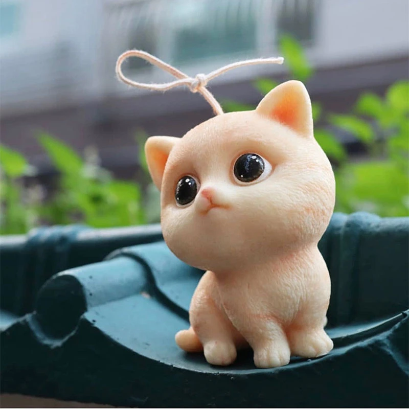 

Силиконовые 3D формы в виде милой кошки для свечи, инструменты для изготовления свечей, полимерные изделия, помадка, украшение торта, форма