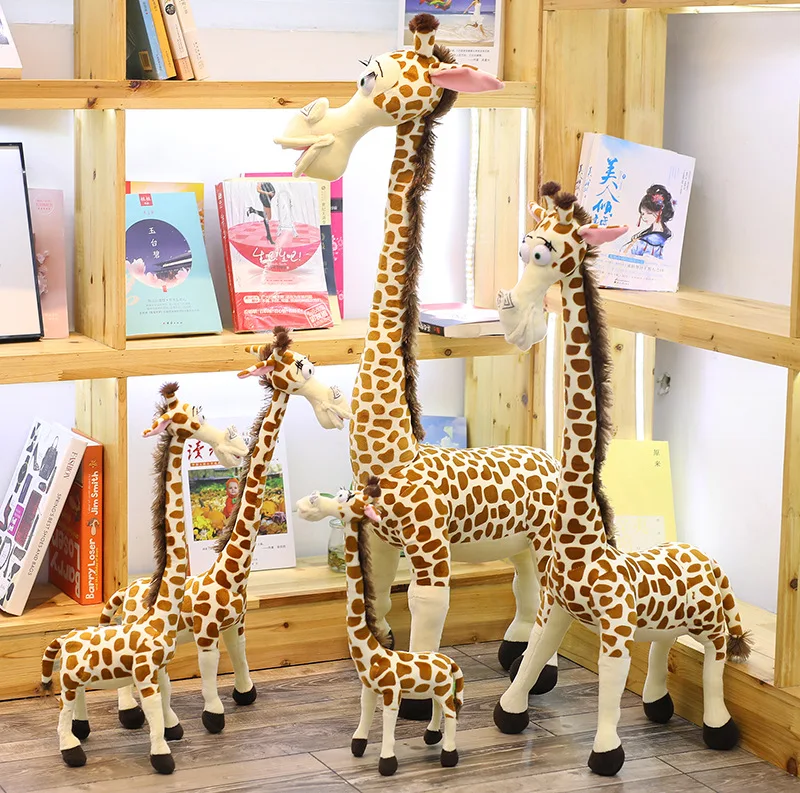 Madagascar deer doll simulation giraffe plush toy large doll doll doll gift items for children