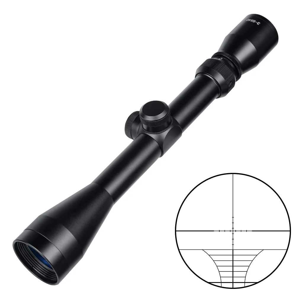 

Tactical 3-9X40 Optics Sights Hunting Sniper Rifle Scope Rangefinder Reticle Crossbow Mil Dot Air Riflescope Second Focal Plane