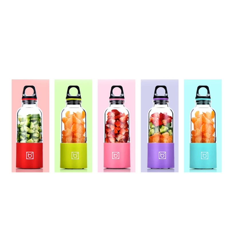 

Портативный блендер, Миксер с 2 лезвиями, 500 мл