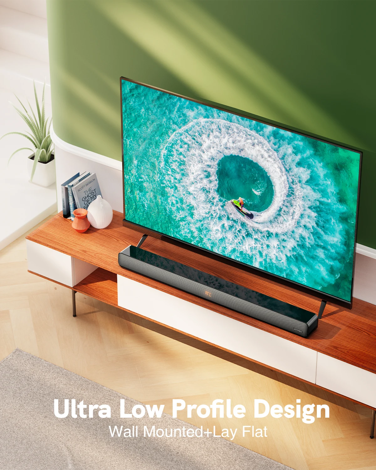 ULTIMEA TV SoundBar 100W custom Ultra Deep Bass 9EQs 3D Surround со стандартным оптическим динамиком AUX Bluetooth |