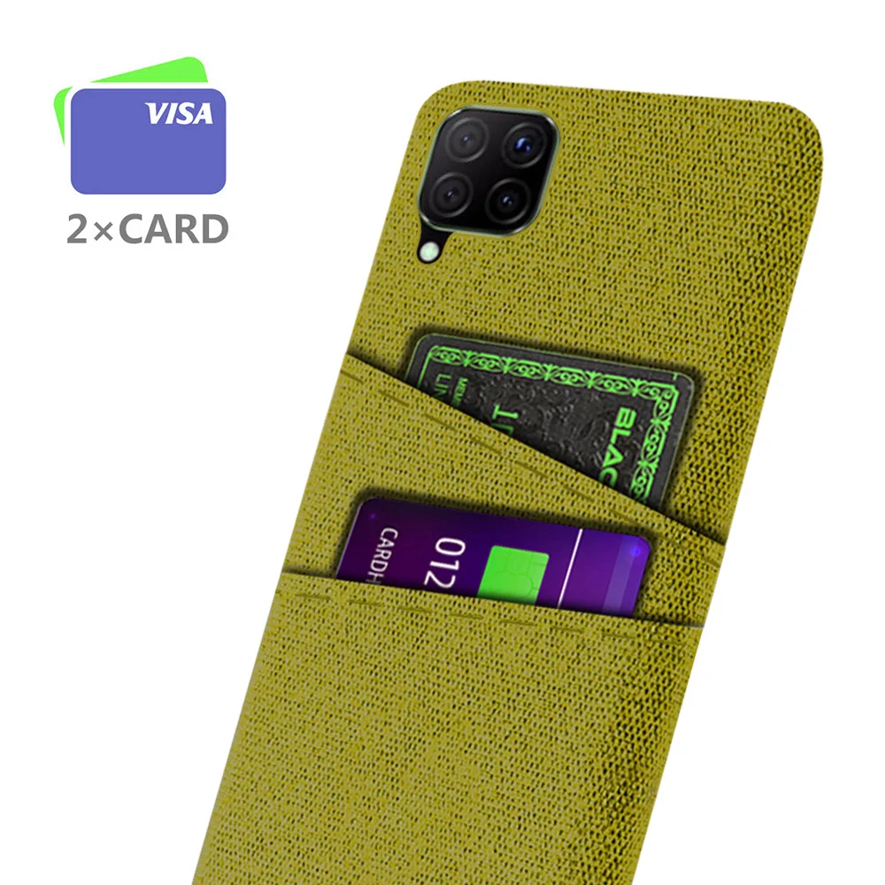 

For Huawei P40 lite Case Dual Card Fabric Cloth Luxury Business Cover for Huawei P40 Lite E P 40 P40Lite P40 Pro Coque Funda