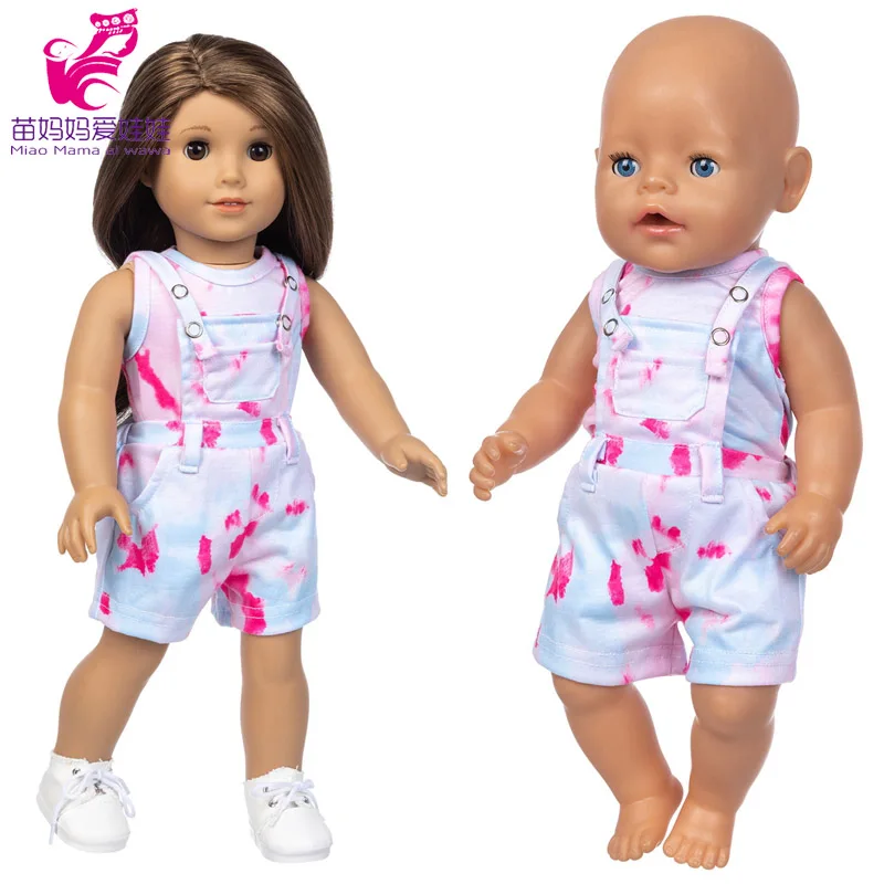 

17 Inch reborn Baby Doll Clothes Denim Overall Pants 18 Inch Girl Dolls Clothes Jeans Pants Birthday Gift Toys Wears