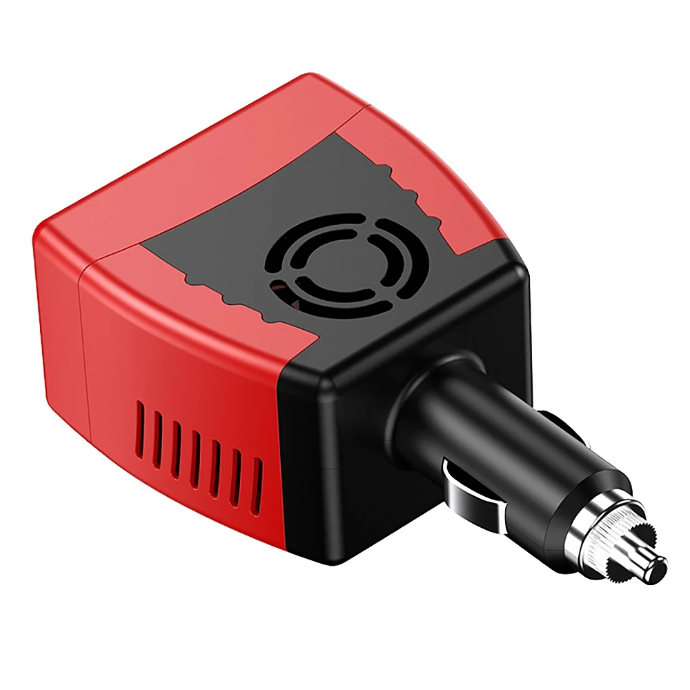 

Инвертор мощности 150 Вт с 2.1A USB-портами для зарядки, Преобразователь мощности для автомобиля (от 12 В до 110 В)