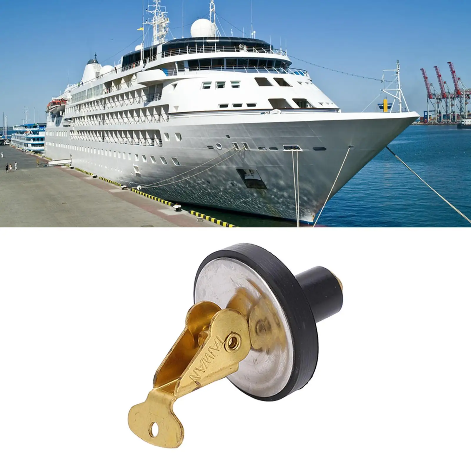 Латунная сливная пробка диаметром 19 мм — водонепроницаемая и прочная поворотная