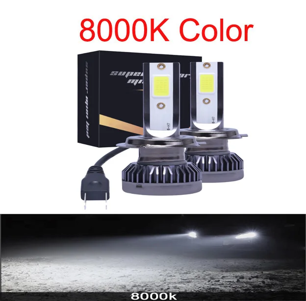 

2 шт. H7 Led H4 H1 H11 H8 HB4 HB3 9005 9006 H27 Лампа для фар H16 Автомобильные противотуманные фары 20000LM COB 12V 6000K 3000K 6500K
