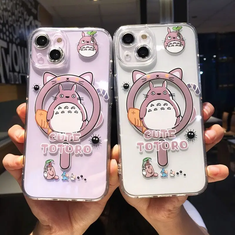 Чехол для телефона Cartoon My N-Neighbors Totoros Magsafe Samsung Galaxy S24 S23 S22 S21 S20 FE Plus Ultra 5G мягкий