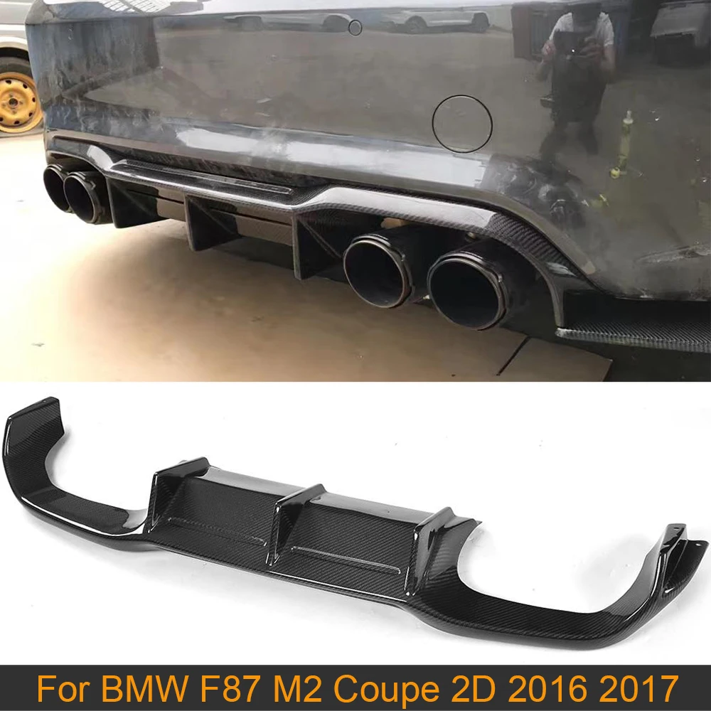 

Автомобильный диффузор для заднего бампера F87 M2, спойлер для BMW F87 M2 Coupe 2 Door 2016 2017, задний диффузор из углеродного волокна/Черный FRP