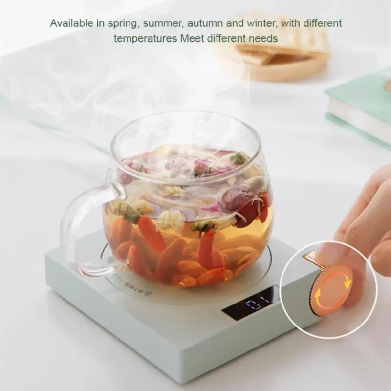 

Smart Cup Warmer Portable USB Charging Coffee Milk Tea Heating Pad 5 Gear Adjustable LED Display Mugs Cup Heating Base Office