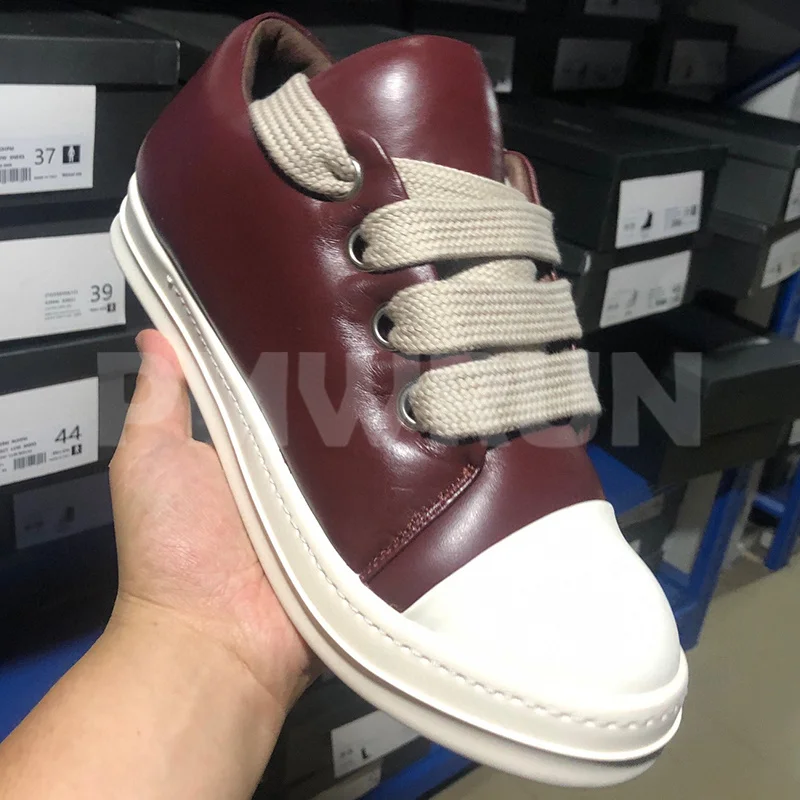 

Туфли унисекс из натуральной кожи, на шнуровке, плоская подошва, Повседневная Удобная Дамская обувь, с круглым носком, на толстой подошве, весна-осень 2023