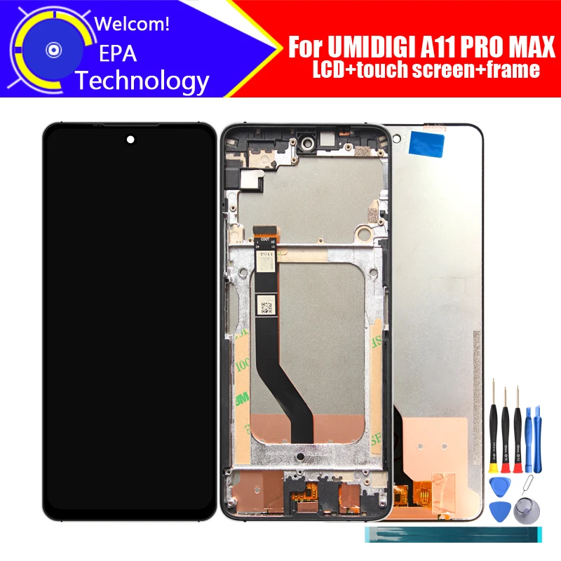 

6,8 дюймовый ЖК-дисплей UMIDIGI A11 PRO MAX + сенсорный экран дигитайзер + рамка в сборе 100% Оригинальный ЖК-дисплей + сенсорный дигитайзер для A11 PRO MAX