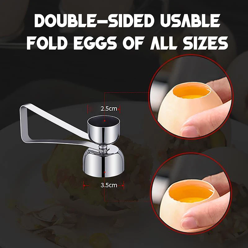 Metal Egg Scissors Eggshell Opener Cutter Double Head Topper Shell Boiled Raw Creative Kitchen Tool | Дом и сад