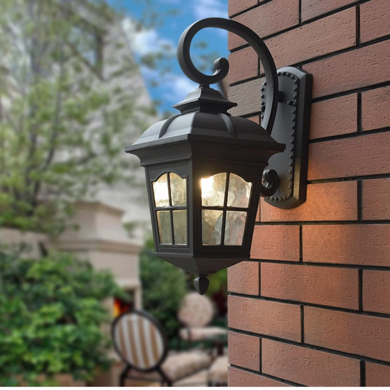 

European-style Outside Waterproof Led Wall Lights Balcony Lamp Villa Entrance Garden Light Porch Lamps Outdoor Lighting Fixtures