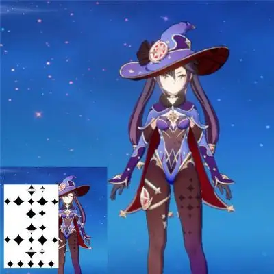 Временная искусственная Женская и мужская игра Genshin COS наклейка с татуировкой на