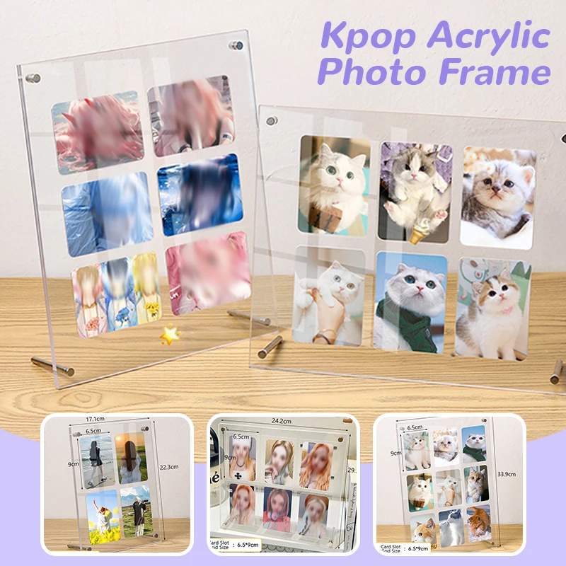 Фото 7/10/12 дюймов акриловая фоторамка Kpop подставка для фотокарточек Idol CD фоторамка защитная рамка для фотокарточек дисплей комната настольный декор №3
