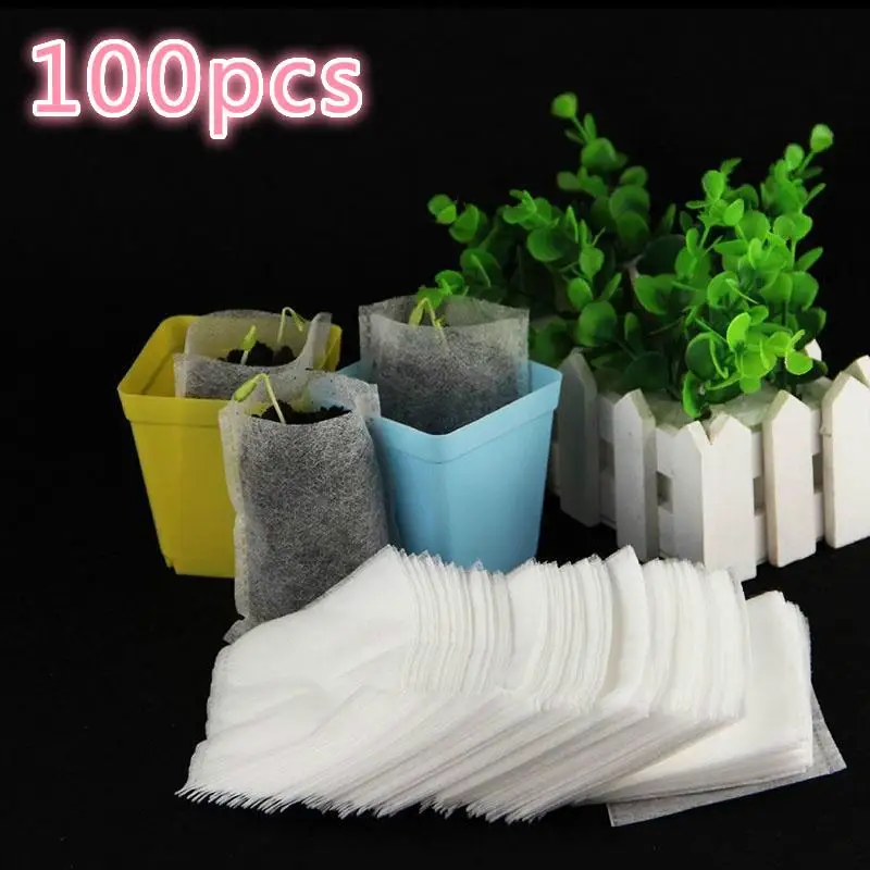 

Садовые экологически чистые горшки для рассады, пакеты для поднятия саженцев 7*9 см, 100 шт./упаковка