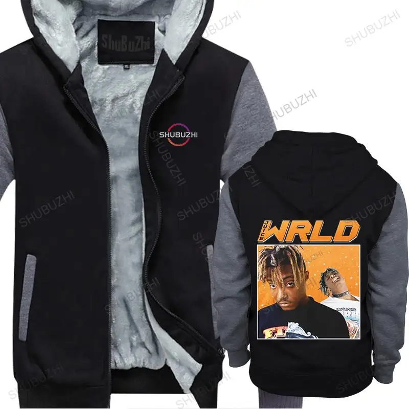 

men winter hoodies fleece vintage pullover Juice WRLD 90s Vintage unisex autumn thick hoody casual streetwear jacket zipper tops