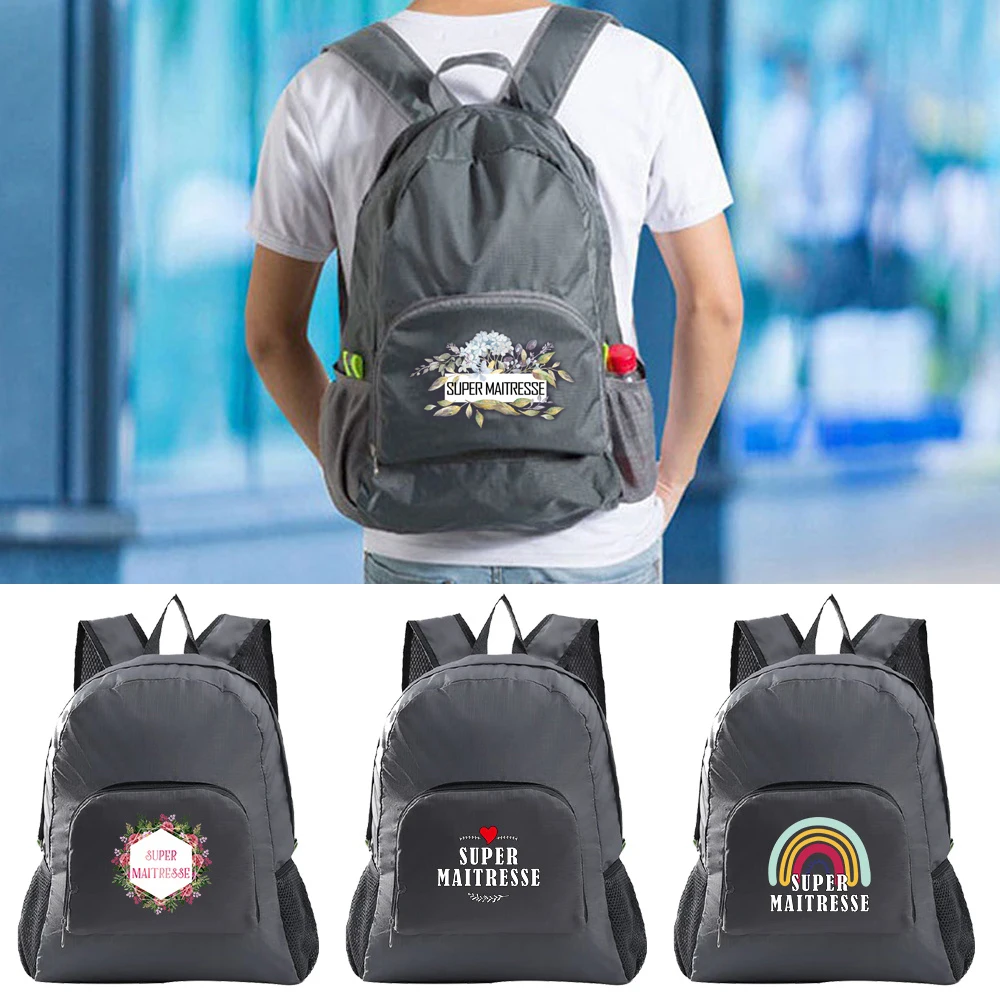 

Camping Ultralight Folding Travel Bag Foldable Backpack Hiking Backpack Outdoor Sports Rucksack for Men Women Maitresse Printing