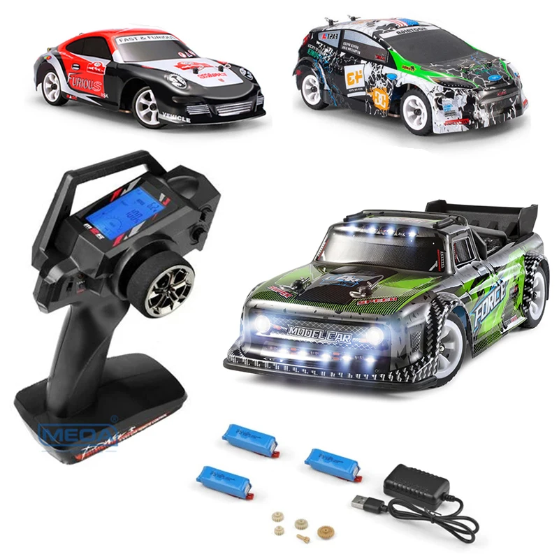 Wltoys K989 K969 284131 Upgrade LCD Version 4WD 1/28 RC High Speed Racing Mosquito 2.4GHz Off-Road RTR Rally Drift Car