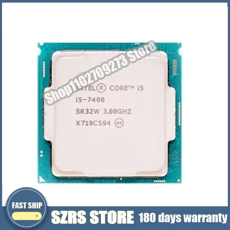 

Процессор Int @ l Core i5 7400 3,0 ГГц d'occasion, pour CPU core, 6M 65W LGA 1151