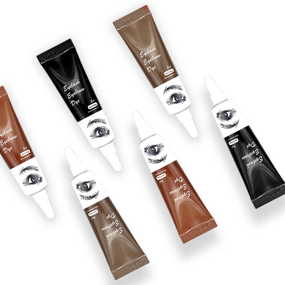 Водостойкий крем для окрашивания ресниц и бровей глаз тату-ручка жидкий ТИНТ