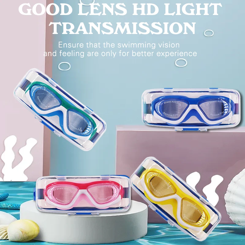 

Children's Swimming Goggles Waterproof Anti Fog Swim Glasses Professional Swimming Equipment for Boys Girls A66