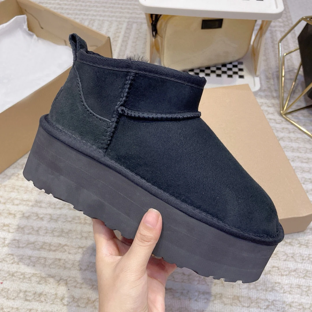 Замшевые женские зимние сапоги на платформе Tazz размер 35 - 43 цвет в ассортименте