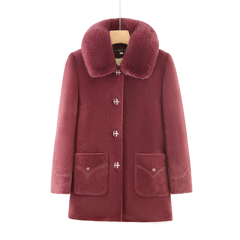 

Женская зимняя куртка из искусственной норки и флиса с бархатной подкладкой