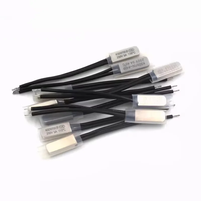 

5 шт. KSD9700 переключатель контроля температуры 5A/250 В металл нормально закрытый/нормально открытый 40/45/50/55/60/65/70-150 ℃ Новые аксессуары