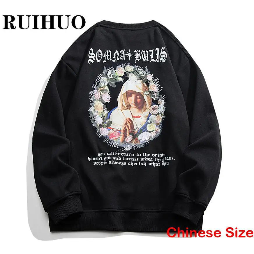 

Graphic Sweatshirt Mens Clothes for Men Men's Clothing Korean Fashion Aliexpress Uk Cheap Things 4XL 2023 Spring