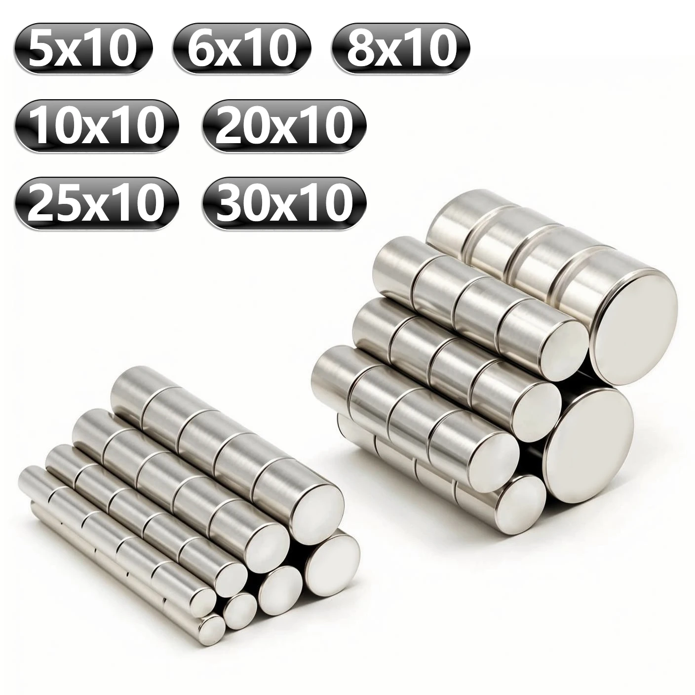 

Магниты на холодильник 5x10/6x10/8x10/10x10/20x10/30x10 мм