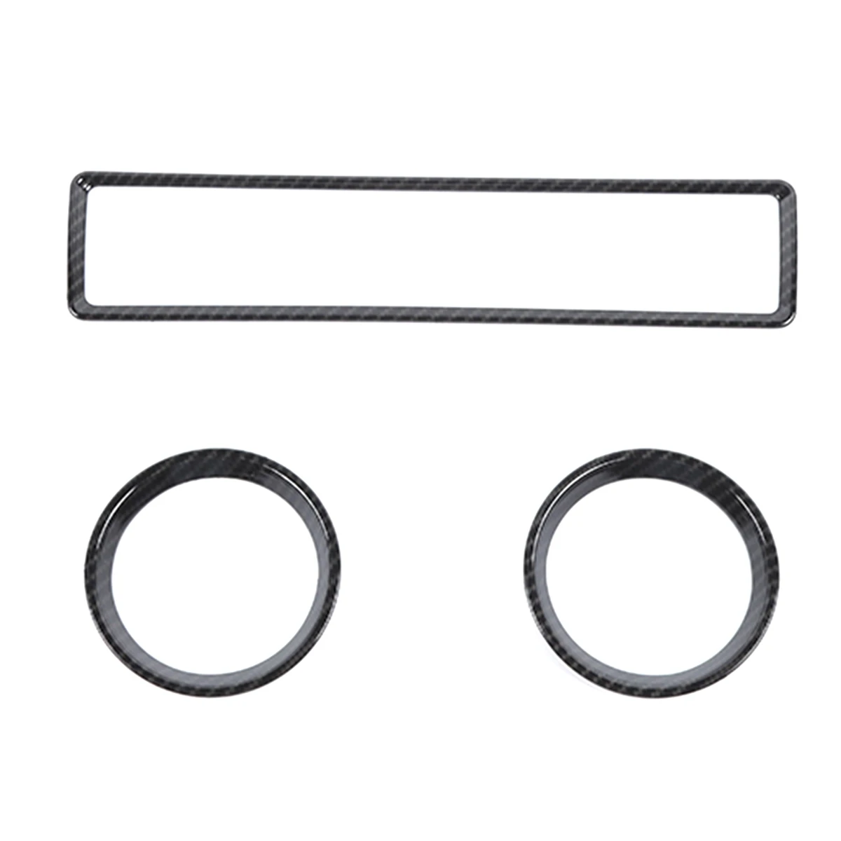 

Dashboard Air Conditioning Vent Decorative Cover Interior Accessories for Ford Mustang 2010-2014 (Carbon Fiber)