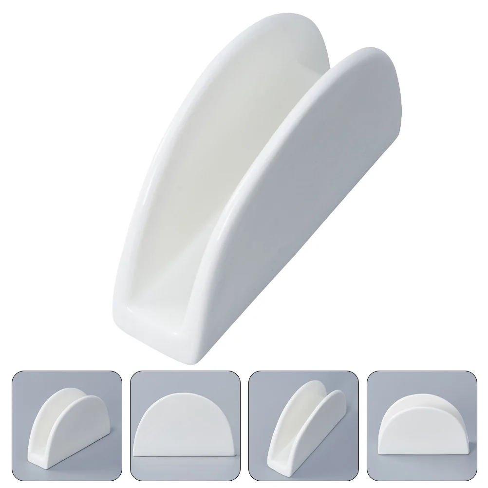 

Napkin Holder Dispenser Ceramic Tissue Towel Tabletop Desktop Paper Tray Hand Vintage Farmhouse Decorative Classic Rack Modern