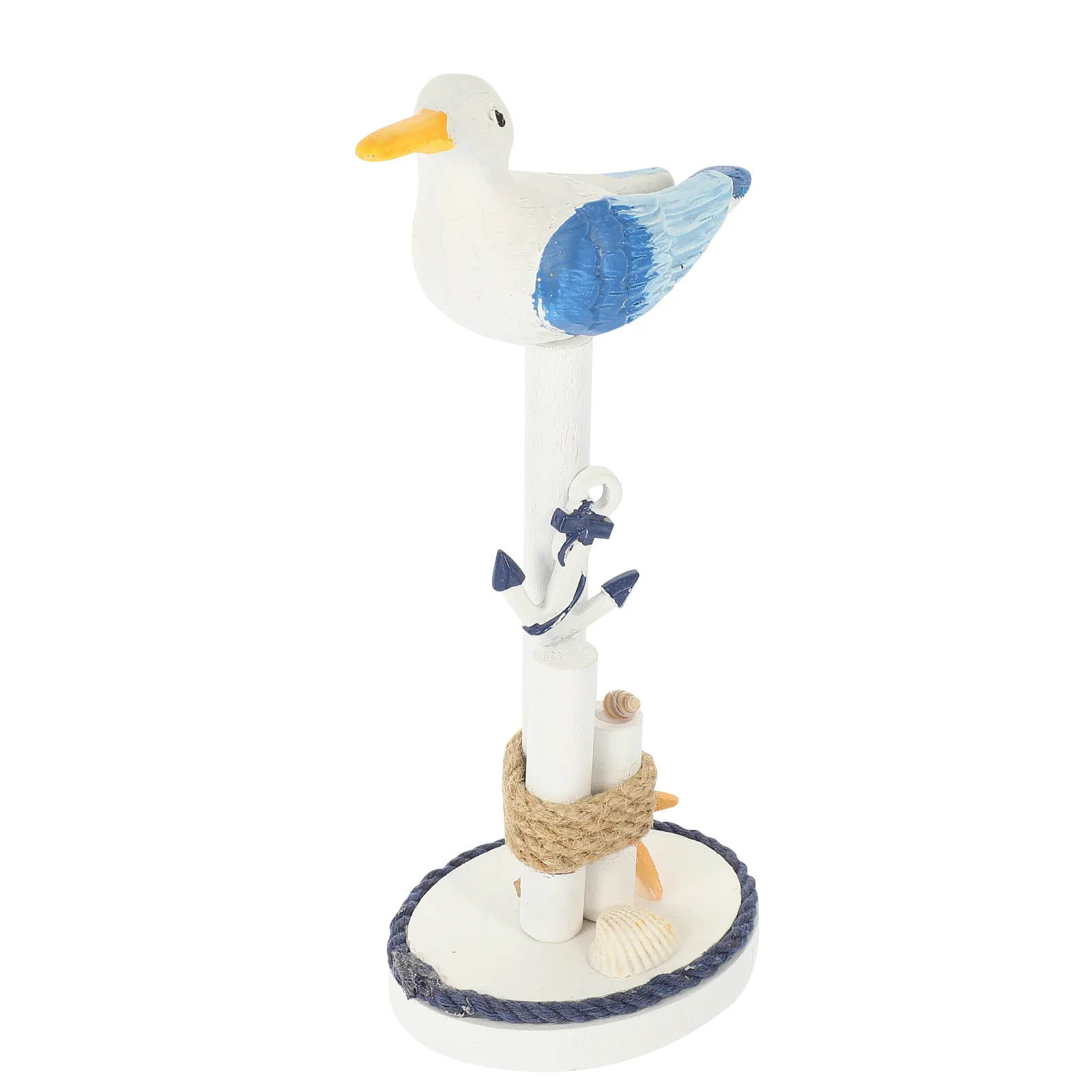 

Seagull Bird Nautical Statue Figurine Coastal Figurines Decor Wooden Wood Beach Sculpture Ornament Garden Table Ornaments Birds