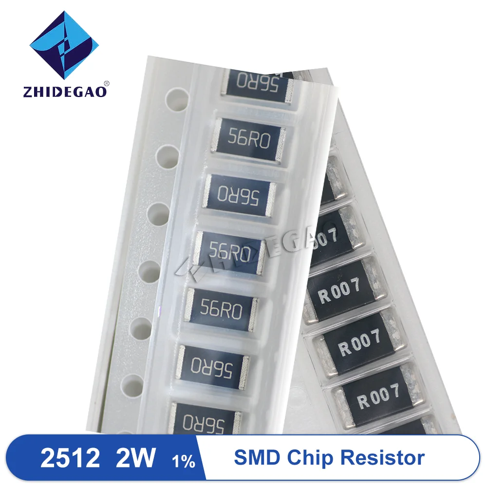 

10 шт., Новые резисторы из сплава 2512, 2 Вт 1% SMD резистор 100mR 150mR 200mR R001 R002 R003 R004 R007 R008 R009 R010 R012 R015