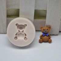 violence bear resin fondant silicone mold for diy pastry cupcake cake dessert plaster lace decoration baking tool kitchenware