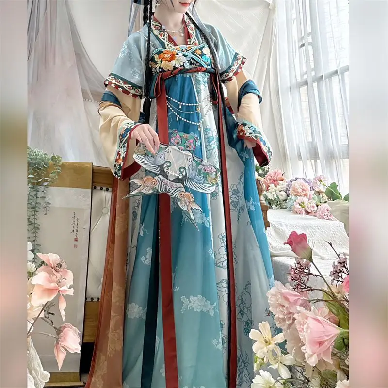 Китайское платье ханьфу традиционный Женский костюм на Хэллоуин карнавал