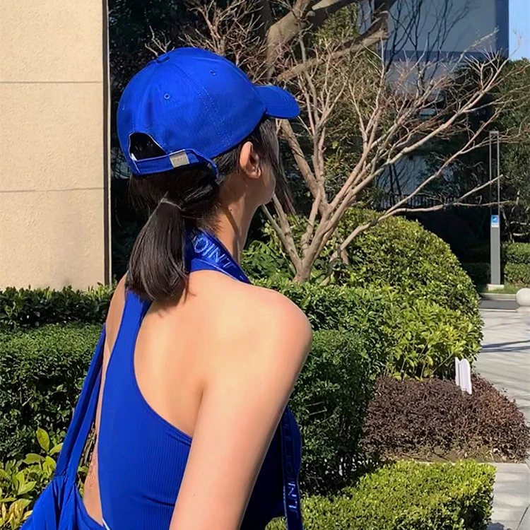 Женская бейсболка в Корейском стиле с жестким верхом Klein Blue 2023 новая