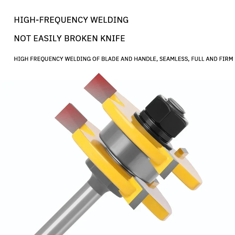 2 шт. деревообрабатывающий фрезерный станок 3 зуба Т-образный шип квадратный зуб