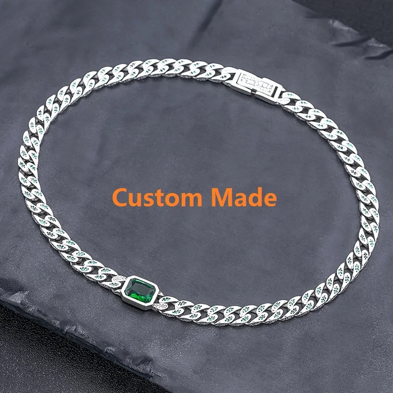 

Настоящее ожерелье из серебра S925 пробы с цепочкой, эксклюзивное ожерелье на заказ