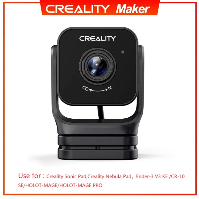 

Creality Nebula Camera Upgrade 3D Printer Real-time Monitoring Time-lapse Filming Spaghetti Detection Manual Focus USB Interface