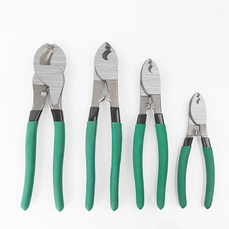 

High Strength Carbon Steel Cable Pliers, Long Nose Pliers, Crimping Hand Tool, Electrician Wire Stripper, 6 ", 8", 10"