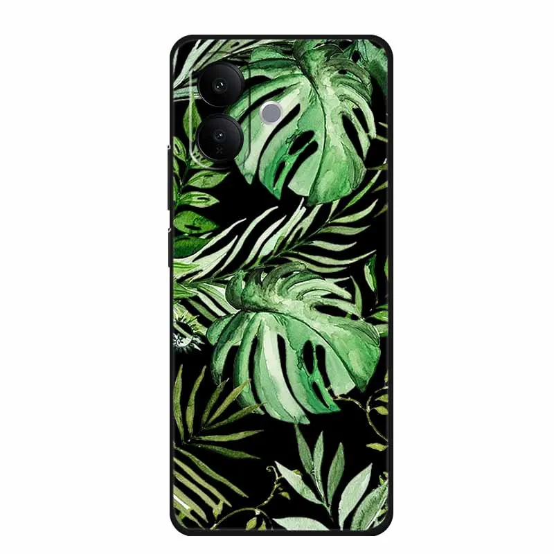 Фото Чехол для Vivo V60 Lite 4G 6,77 дюйма с мультяшными цветами, черный мягкий силиконовый чехол из ТПУ для Vivo V60 Lite 5G, чехол для телефона Fundas Shell №4