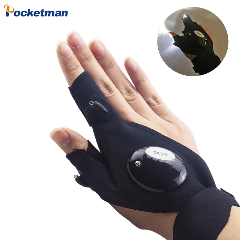 

Repairing Finger Light Fishing Magic Strap Finger Glove LED Flashlight Torch Cover Survival Camping Hiking Rescue Tool z20