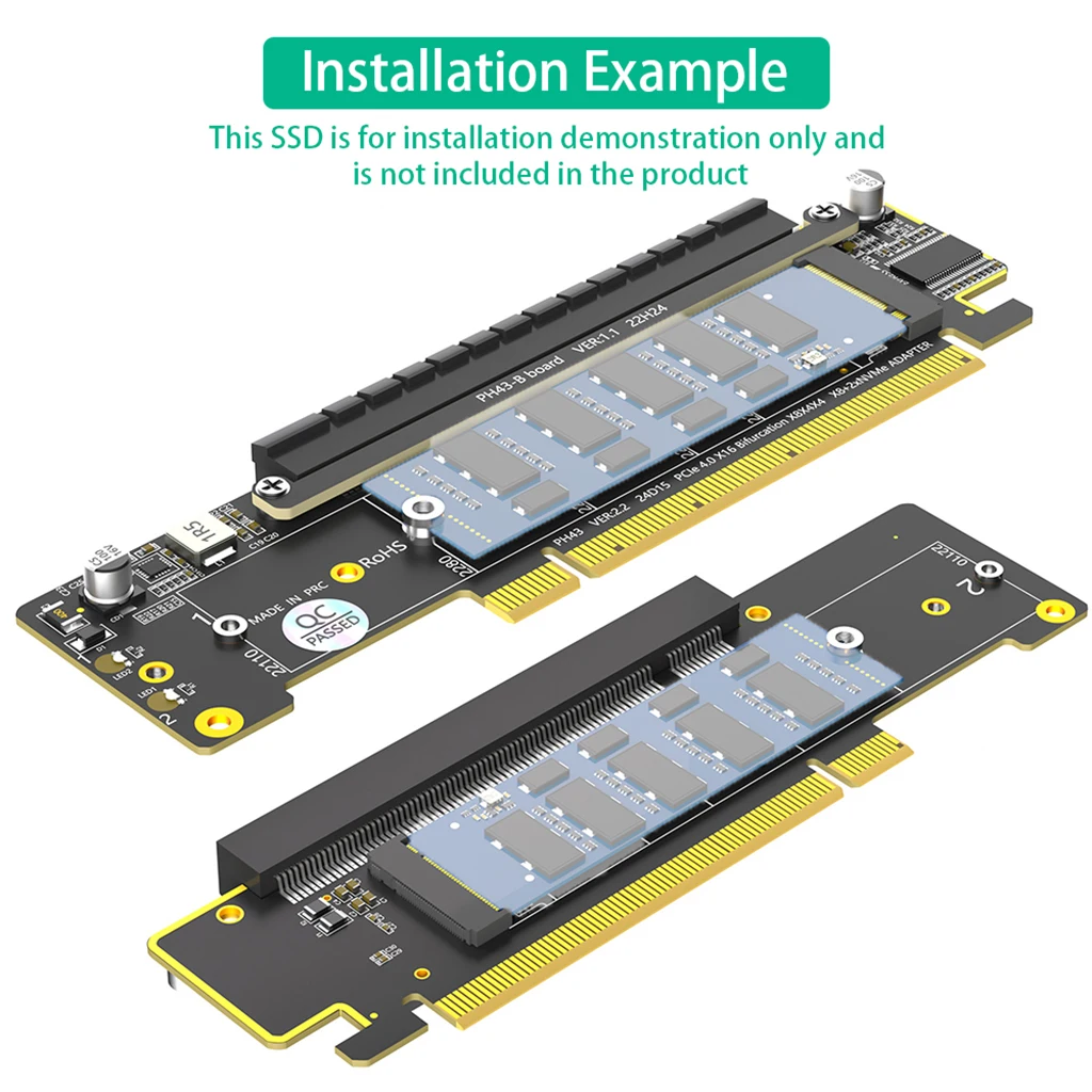 Материнская плата PCI Express X16 на Dual M.2 NVME